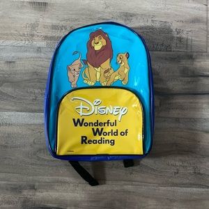 Disney Wonderful World of Reading Small Backpack Kids Children Unisex Pl…